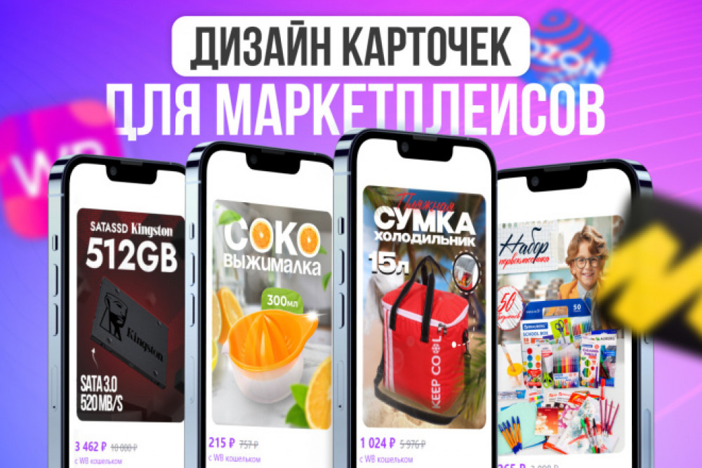 Дизайн карточки товара для маркетплейсов (фото)
