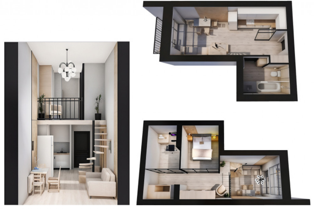 3D визуализация плана квартиры, дома, офиса, коллажи, комплектация (фото)