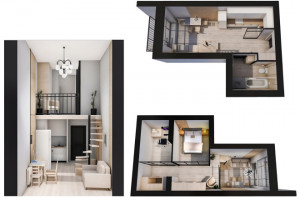 3D визуализация плана квартиры, дома, офиса, коллажи, комплектация (фото)