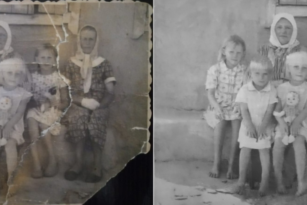 Реставрация фотографий любой сложности быстро (фото)
