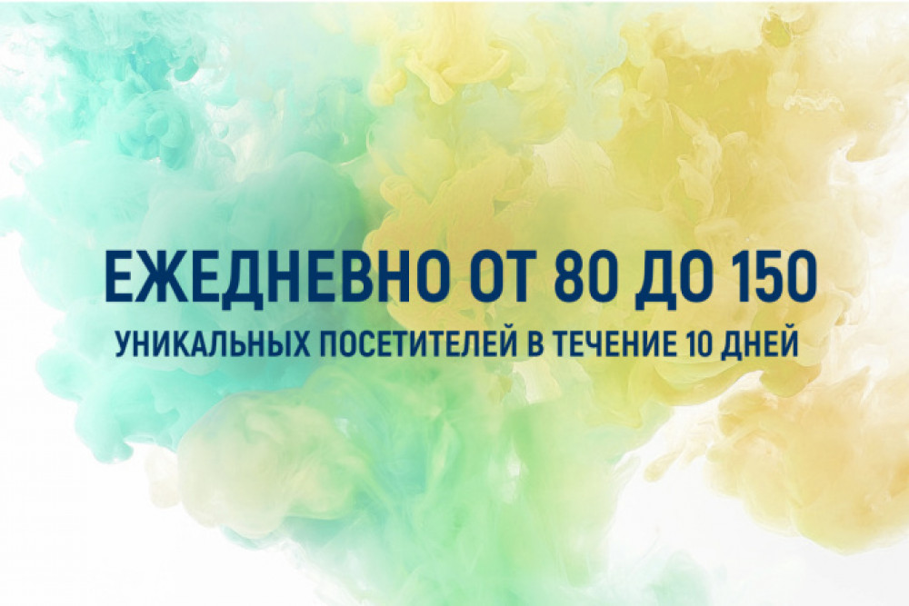 Ежедневно от 80 до 150 уникальных посетителей в течение 10 дней (фото)
