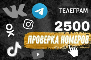 Проверка, чекинг номеров на наличие у них аккаунта в Телеграм
