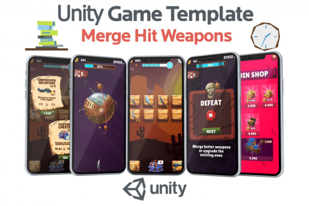Unity Исходник Merge Hit Weapons (фото)