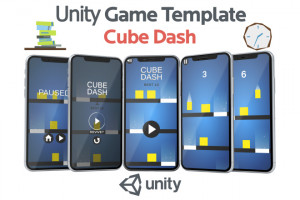 Unity Исходник Cube Dash  Минималистичная аркада с точностью на реакцию (фото)