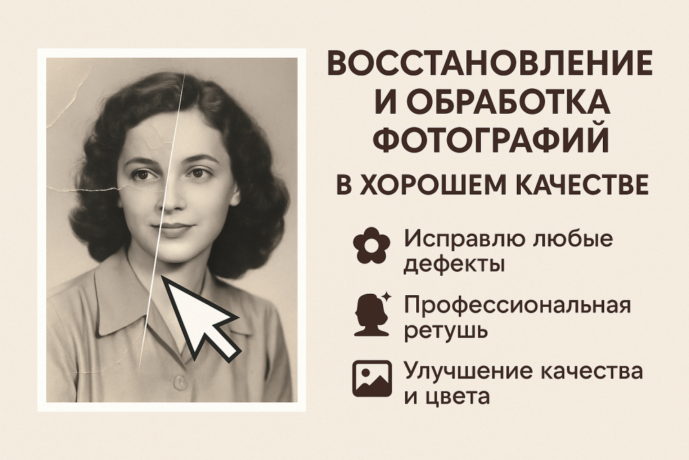 Восстановление и обработка фотографий (фото)
