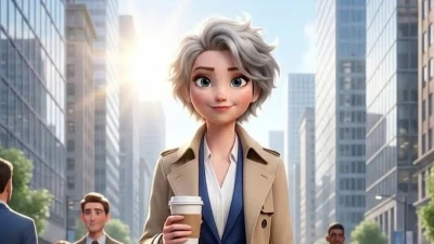 Цифровой помощник и ИИ-модель в стиле 3D Pixar