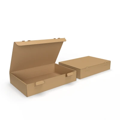 Коробка с замками из гофрокартона Размеры сторон 300x200x60 мм