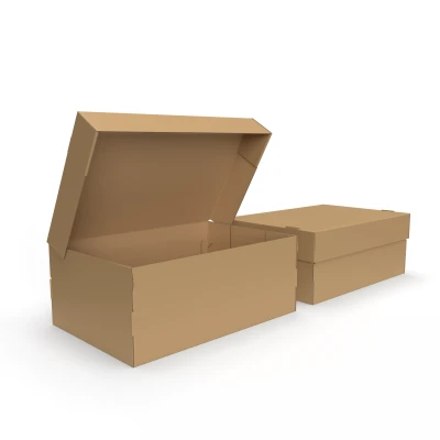 Коробка с крышкой из гофрокартона Размеры сторон 300x200x120 мм