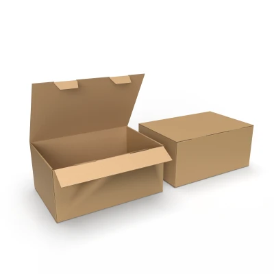 Коробка с замками из гофрокартона Размеры сторон 310x210x140 мм