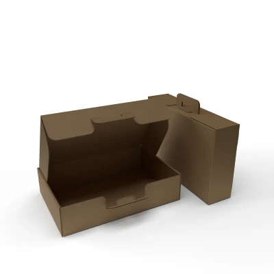 Лоток из гофрокартона с ручкой Размеры сторон 240x160x60 мм