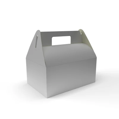 Картонная коробка с ручками Размеры сторон 180x120x80 мм