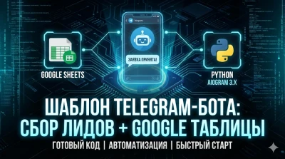 Универсальный Telegram-бот для сбора лидов  Интеграция с Google Sheets PythonAiogram 3