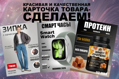 Инфографика для маркетплейсов Wildberries Ozon Авито