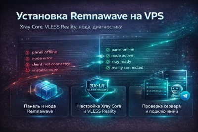 Установлю Remnawave и настрою VLESS Reality на VPS
