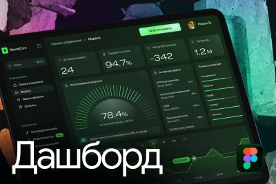 Дизайн дашборда и SaaS-интерфейса в Figma  аналитика финтех AI