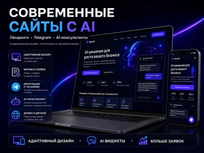Современный лендинг  Сайт на под ключ